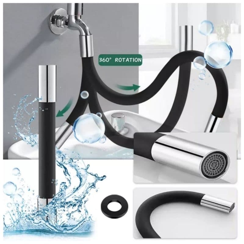Tubo Flexível 360° Para Torneira Extensor 47cm Barato