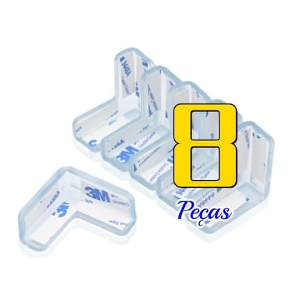 8 Protetores De Quina Silicone Mesa Segurança Para Crianças E Bebes Proteção Anti-colisão