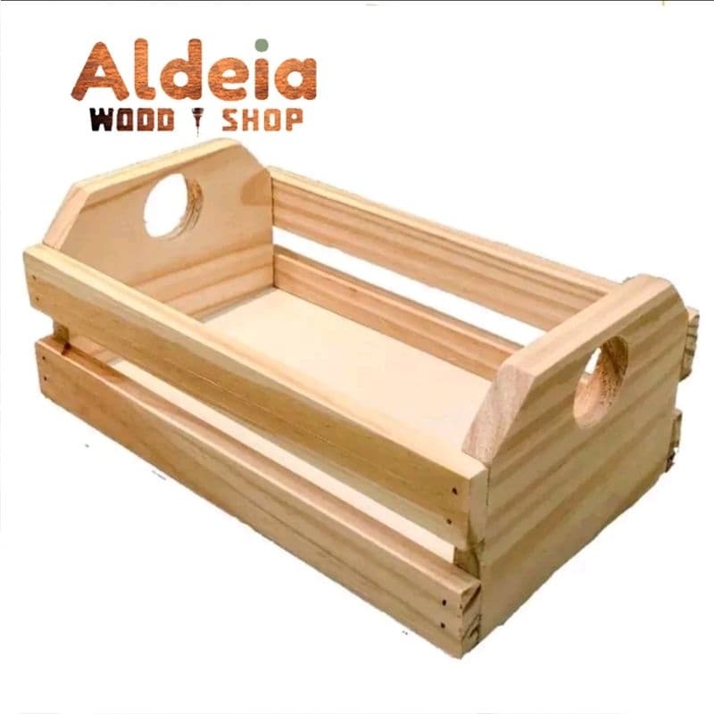Caixote de Feira Decorativo Tamanho P Madeira
Pinus 25x15x10