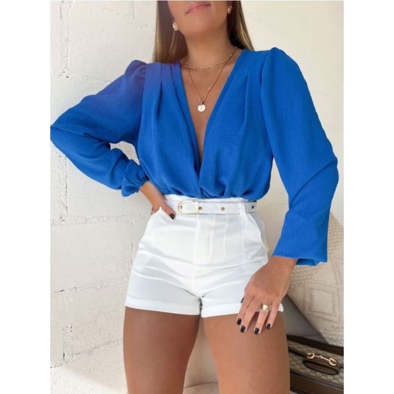 Blusa Feminina Duna Blusa Manga Longa Estilosa