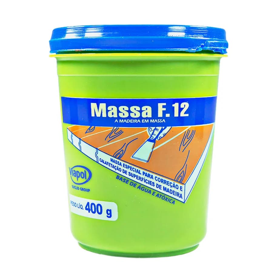 Massa para Correção de Madeira F12 400g - Viapol