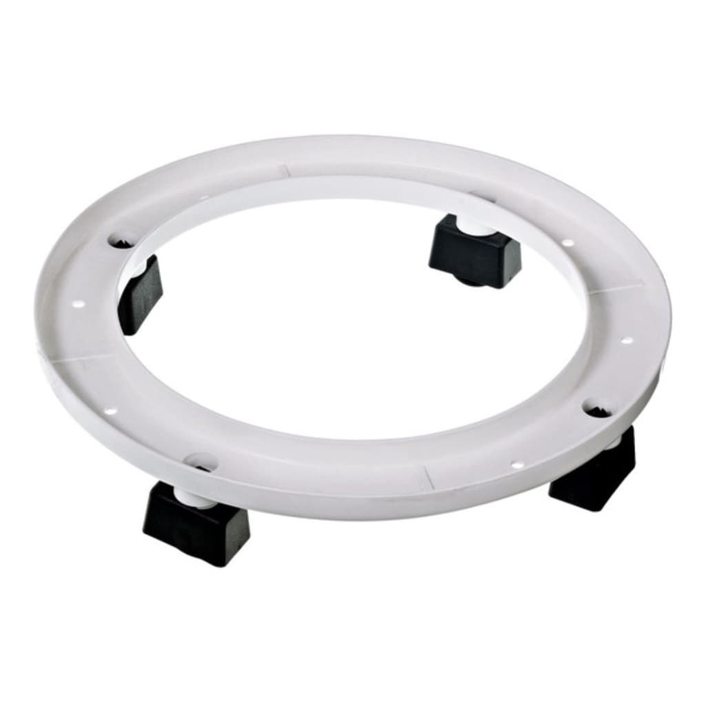 Suporte Para Botijão De Gás Com 4 Rodinhas De Plástico branco