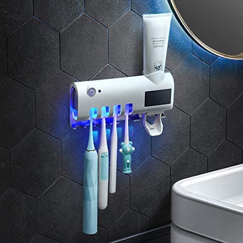 Porta Escovas De Dente Esterilizador Com Dispense De Pasta