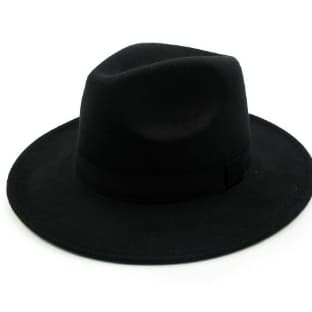 Chapéu Fedora Feltro Aba Média Unissex Regulável
