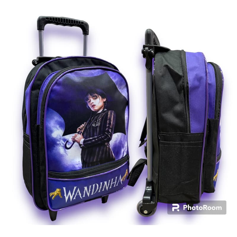 mochila escolar wandinha vandinha de menina