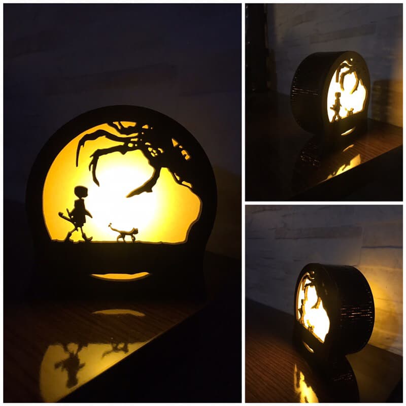 Luminária Coraline e o Mundo Secreto
