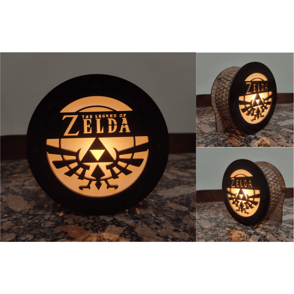 Luminária Abajur Zelda The Legend Of De Mesa Decorativa Geek Gamer
