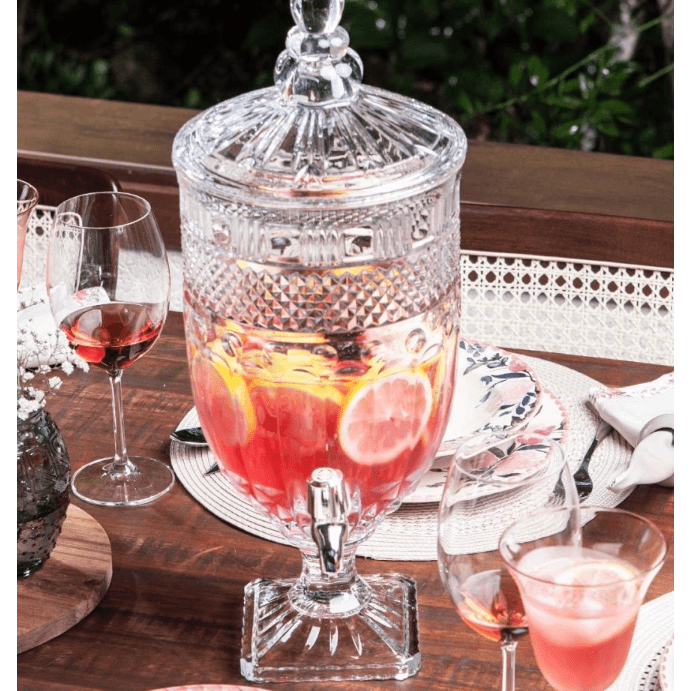 Suqueira Imperial Jarra 4,9 L Vidro Cristal
