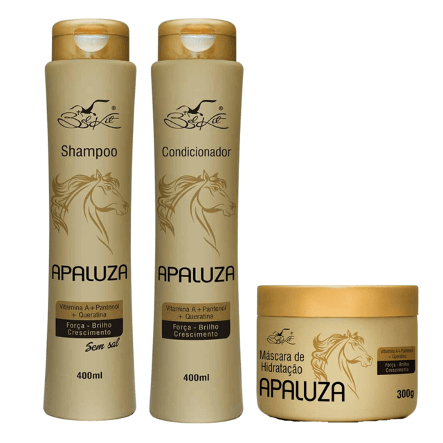 Kit de Tratamento Capilar Apaluza Belkit – 3 itens