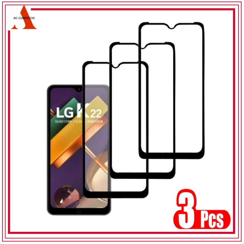 Kit 3 Película 3D Temperado Para LG K62 K61 K52 k51s K50s K41s K40s K12 Plus K11 K10 K10 K9 K8 Plus Protetora De Vidro
