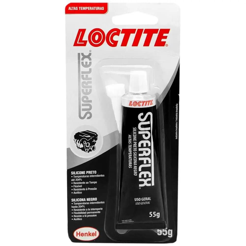 Cola Silicone Preto Loctite Superflex Para Altas Temperaturas 55g - 2597432