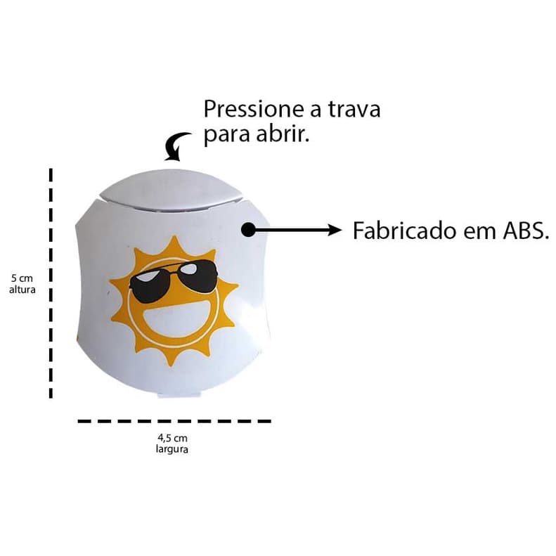 Suporte para de quebra sol de carro para prender Óculos - Porta óculos veiculo
