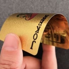 1 Conjunto Baralho Cartão De Jogo Dourado 24k Prova D'água Promoção