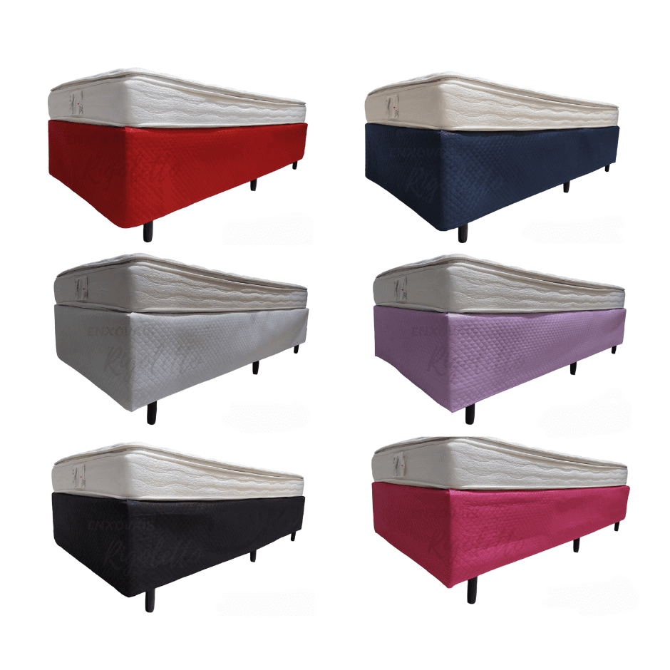 Saia para cama box Matelada Ultrawave Queen / Protetor box Queen - Lindas Cores