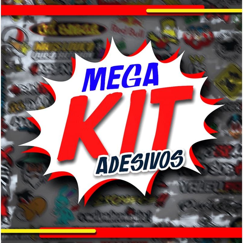 Super Cartela de 33 Adesivos Grandes para Caminhões, Moto, Biike, Carro - Alta Qualidade Promo