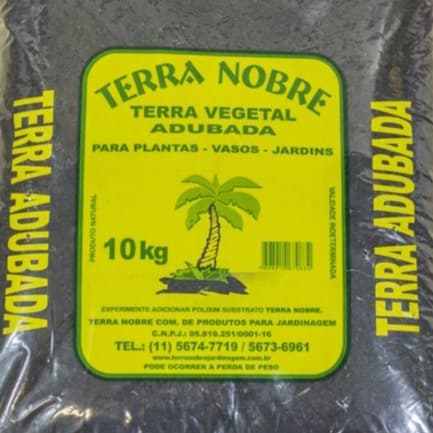TERRA NOBRE VEGETAL ADUBADA PARA VASO E JARDIM 10KG Utilização Em Vasos Flores Hortas Gramados Suculentas Mudas Decoração Jardim