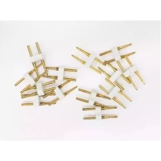 10x Pinos Para Mangueira Fita Chata 5050 Ou Neon - 2 Vias