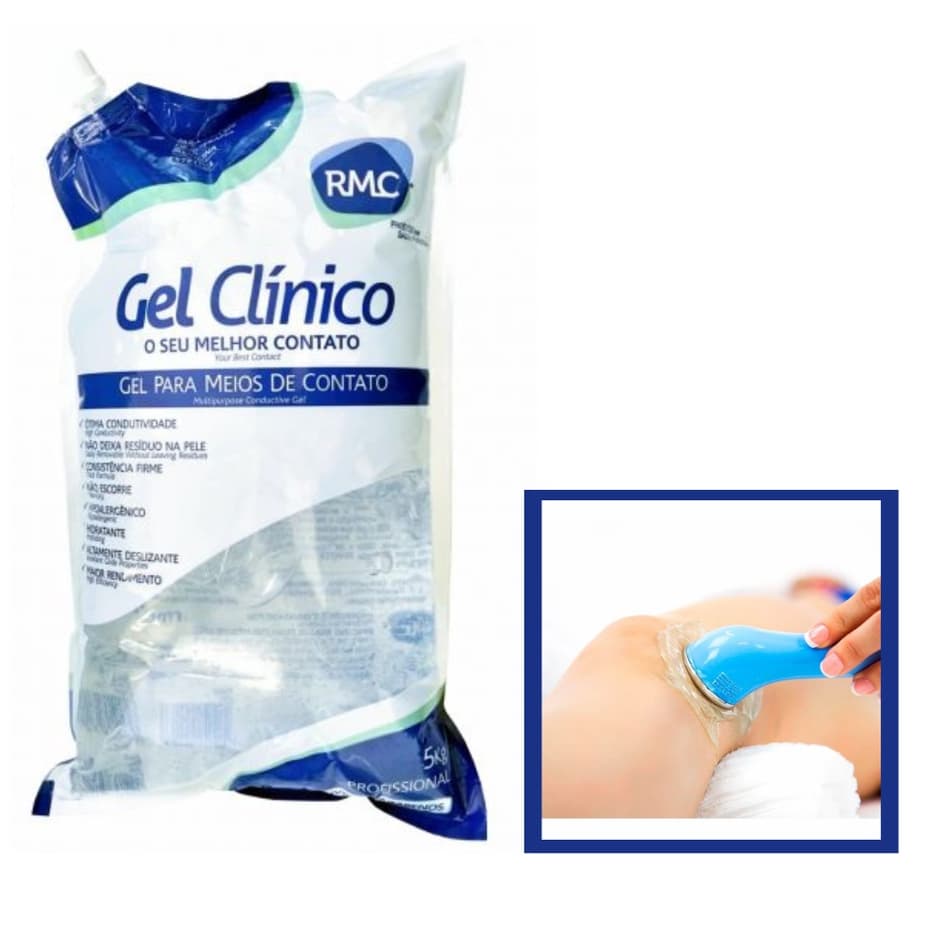 Gel Clínico Condutor Ultrassom RMC Incolor Bag 5Kg