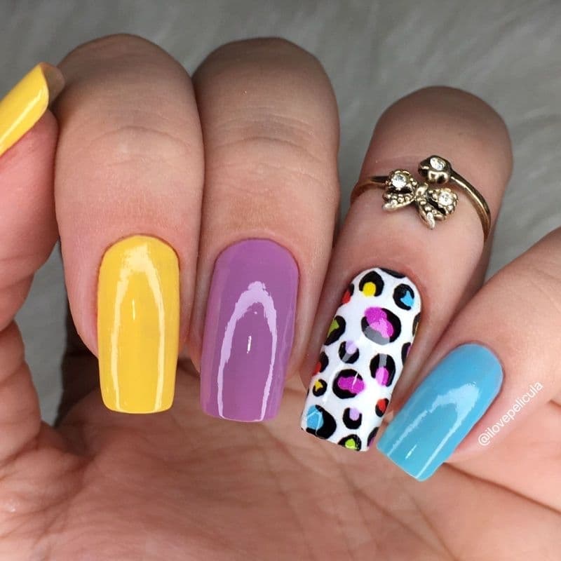 Adesivos de unha animal Print cartela com 12 adesivos ALP - 103 Adesivos,películas,unhas,nails art,unhas decoradas