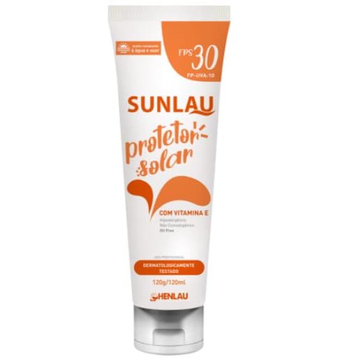 Protetor Solar Fator 30 com Vitamina E 120ml - Henlau