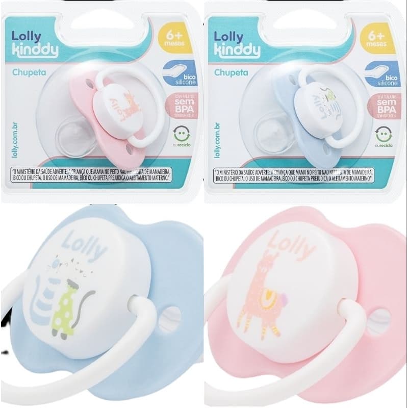 Chupeta Bico Silicone Bona Lolly Kinddy
