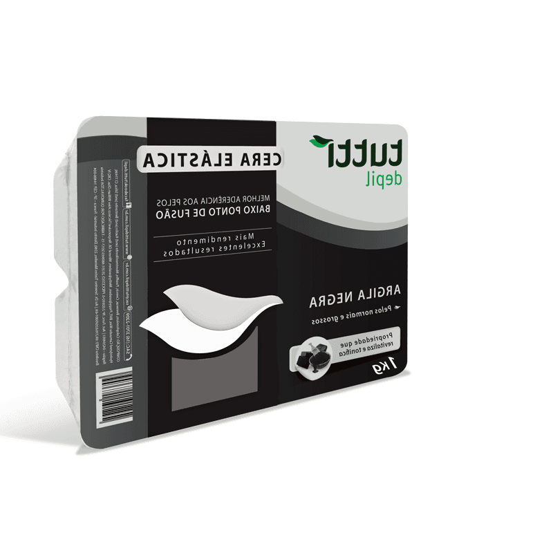 Cera Quente Elástica Depilatória Argila Negra 1kg Tutti Depil