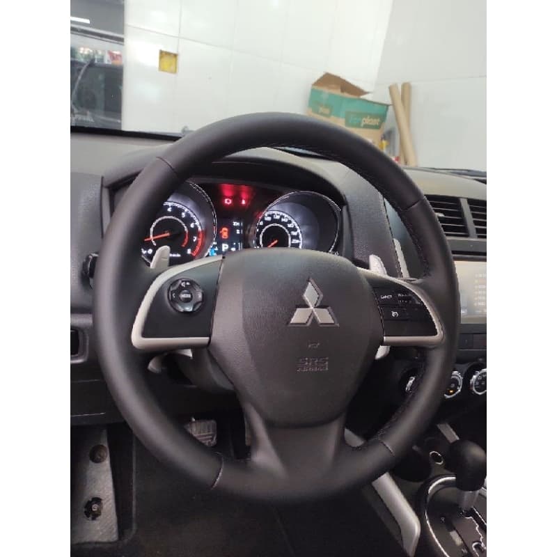 capa de volante costurada asx 2013 a 2018 liso preto