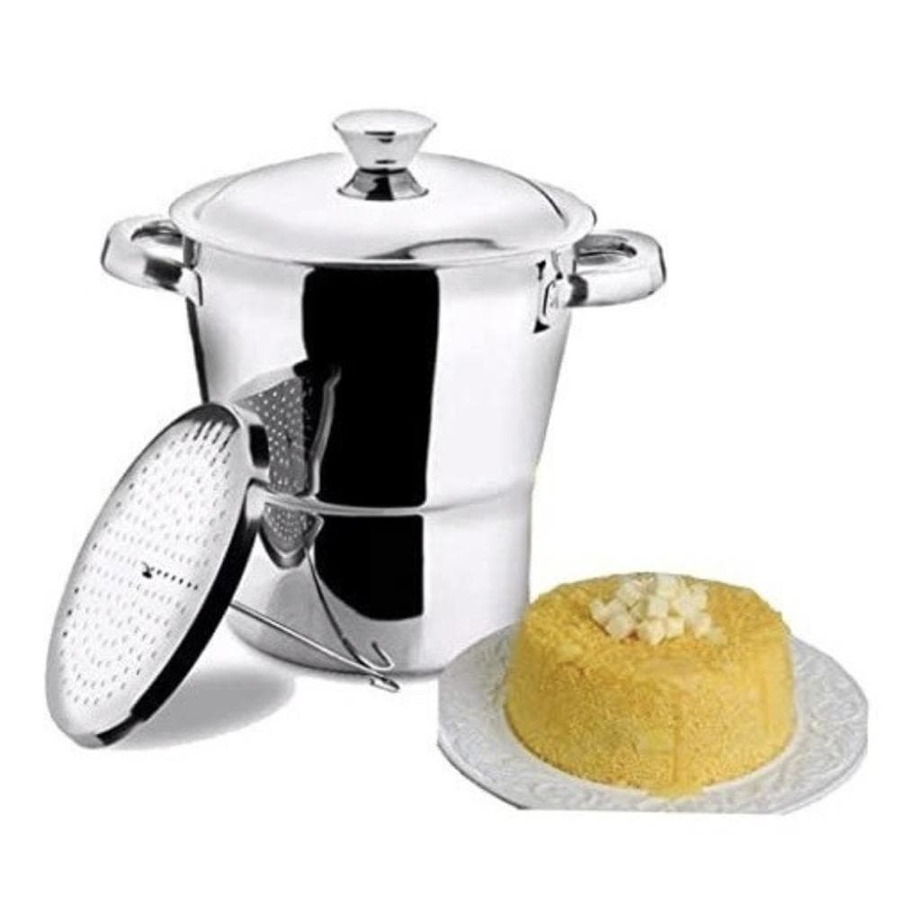 Cuscuzeira Inox Nordestina 16cm - Linda E Pratica (Para Fogão Domestico e Indução)
