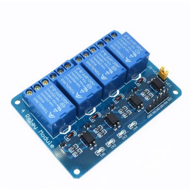 Modulo relé 4canais 5v com isolamento óptico