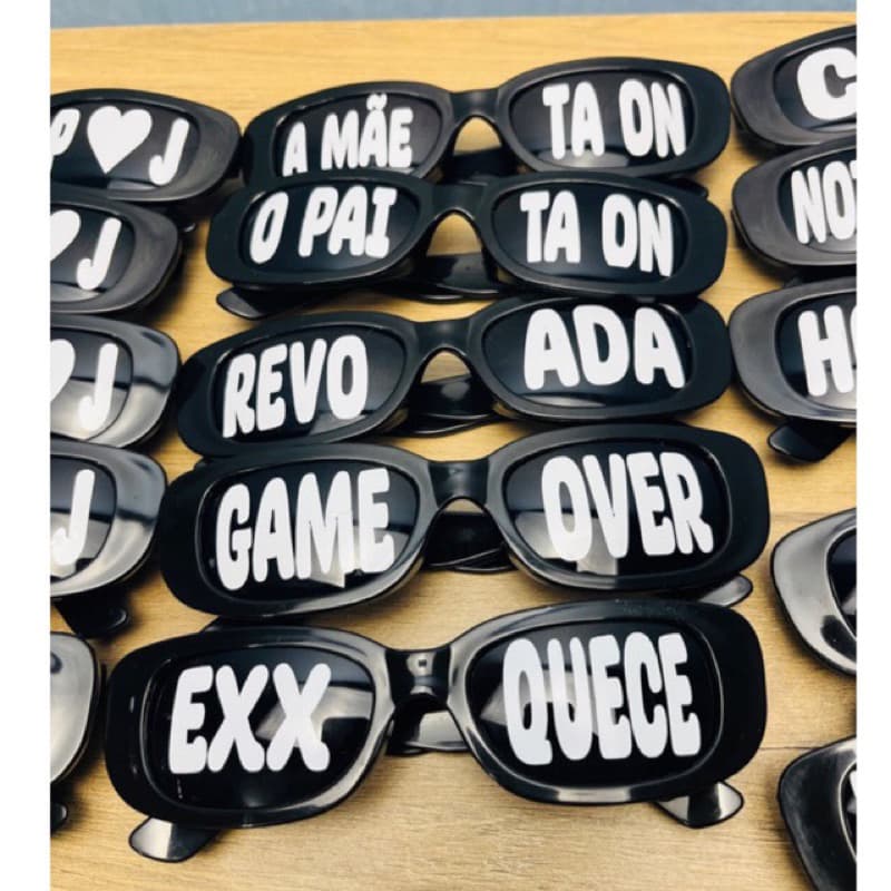 Kit 2 Óculos Tiktok Personalizado para festa  casamento balada formatura