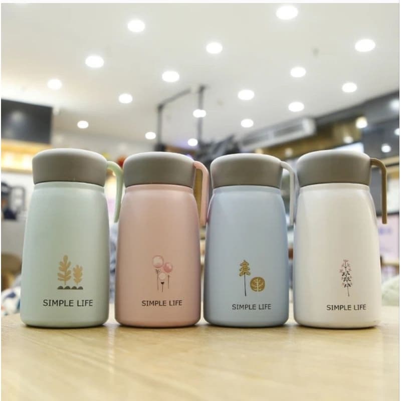 Copo térmico 350ML minimalista prático para o dia a dia