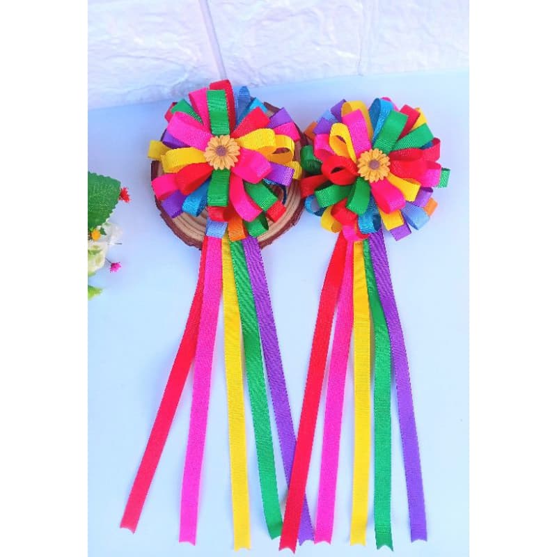 Par de Laço infantil festa junina/Laço caipira/Laço junino