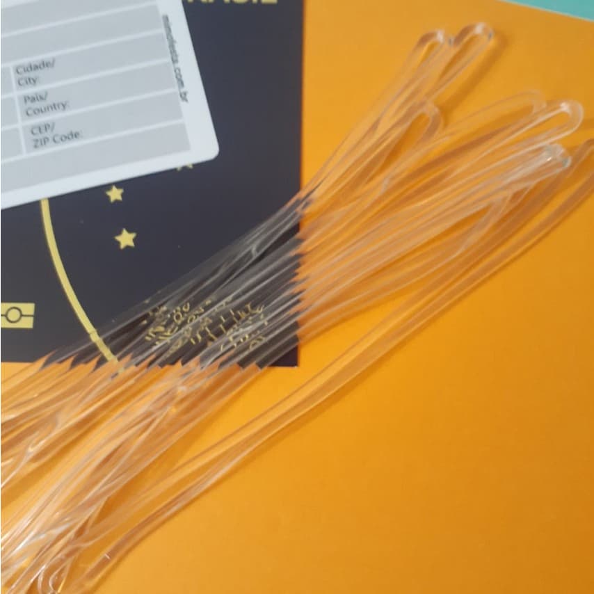 Alça Transparente de Silicone para Tag de Mala de Decoração