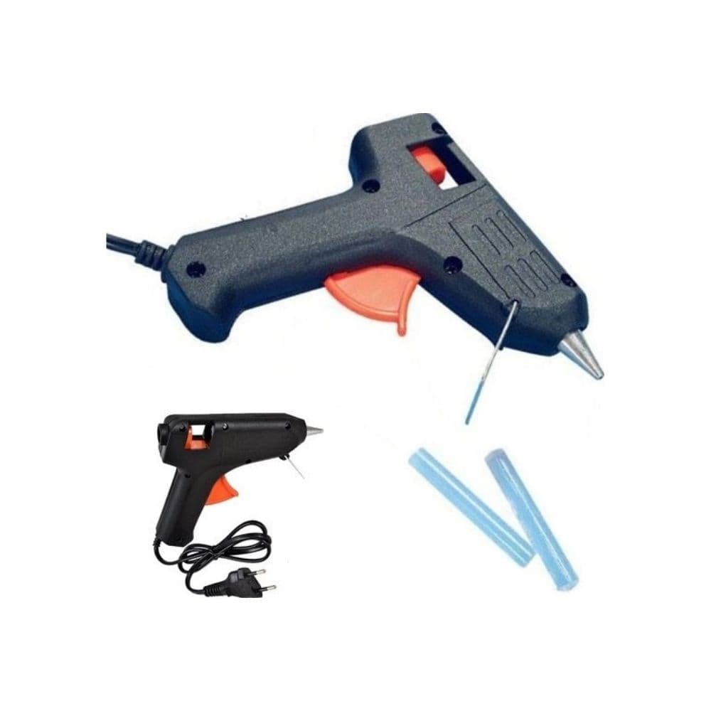 Pistola De Cola Quente 20w Artesanato Com 2 Bastões Cola