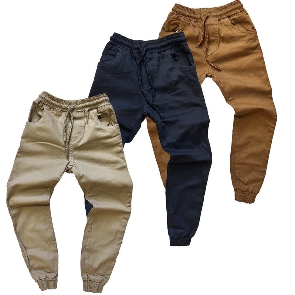 Calça Infantil Menino JOGGER Sarja Color Tam 4 a 16 anos Estilo Qualidade Praticidade e Conforto