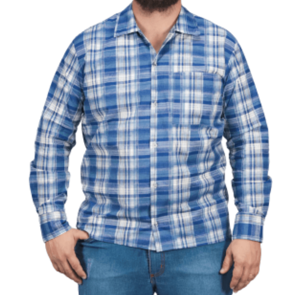 Camisa Xadrez Masculina Manga Longa
