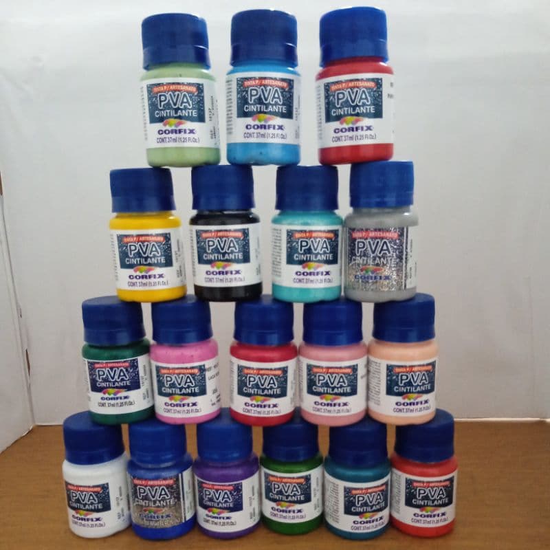 kit tinta pva cintilante