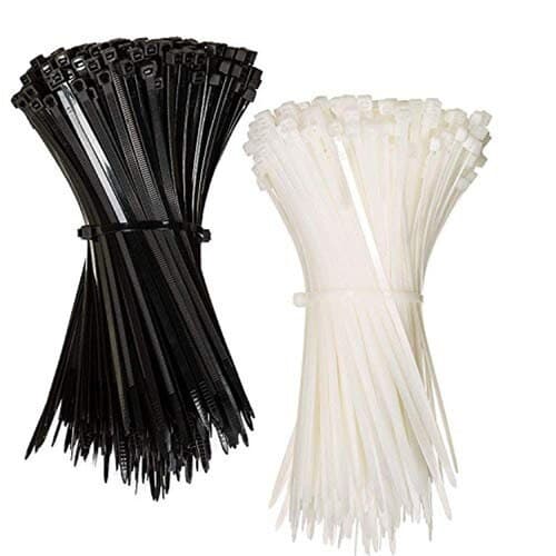 Abraçadeira De Nylon Cintas Plásticas Enforca Gato Preto/Branco Várias Medidas Kit Com 100,50 Peças