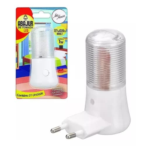 Abajur Led Tomada Quarto Criança Bebe Infantil Luz Noturna