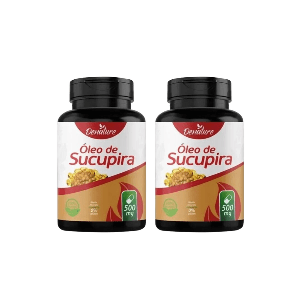 Kit 2 Óleo de Sucupira 500mg 100 Cápsulas Denature - Anti-inflamatório Natural