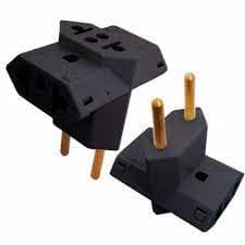 Benjamin Plug Tomada PRETO Tipo T 10A e 20A 3 saidas