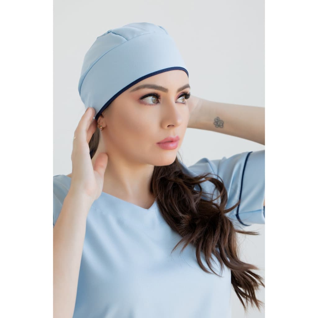 Touca Cirúrgica Microfibra Gabardine Unissex Acessório Scrub Gorro Bandana Área da Saúde - Tamanho U