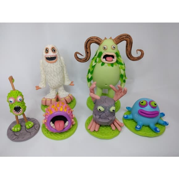 Coleção 6 Bonecos Personagens Jogo My Singing Monsters