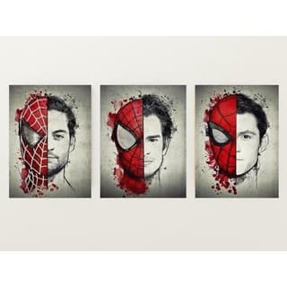 Quadros Decorativo 3 peças 60x40 Mosaico Mdf Alta Resolução Full HD quadro decorativo homem aranha, marvel, vingadores