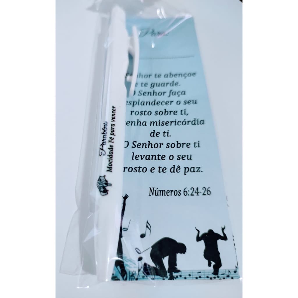 Promoção 50 Lembrancinhas para Nascimento - Igreja - ETC  Caneta e Marca pagina com embalagem