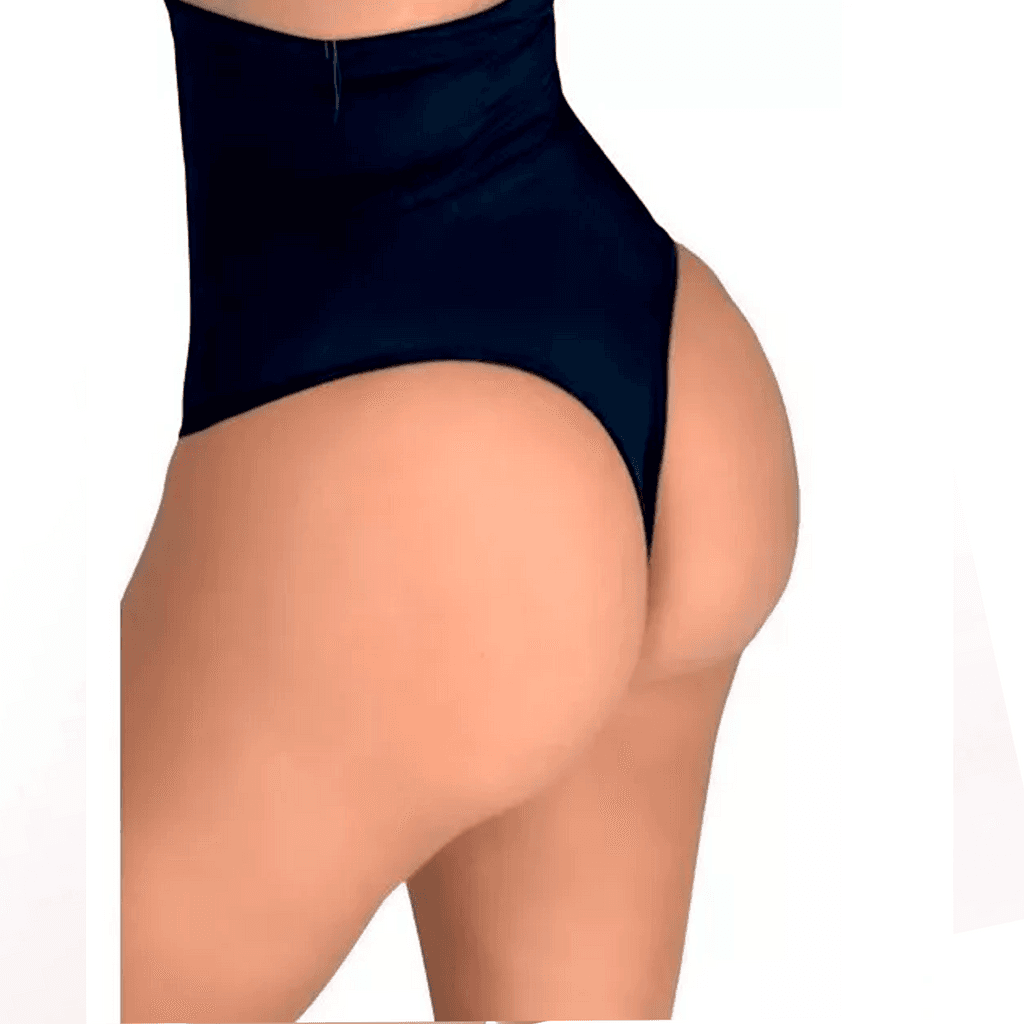 Calcinha Modeladora Feminina Fio Dental Cintura Alta Reduz Medidas c11