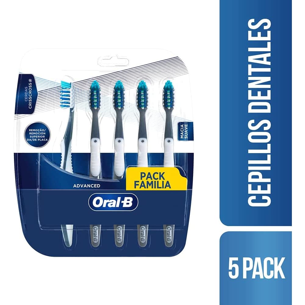 Pack 5 Escova Dental Oral-b Pro Saude 7 Beneficios Macia
