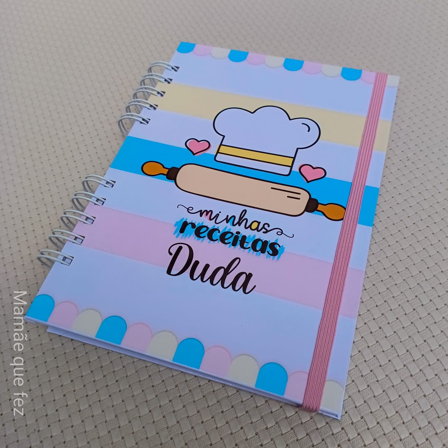 Caderno de Receitas Personalizado com nome vários modelos para escolher