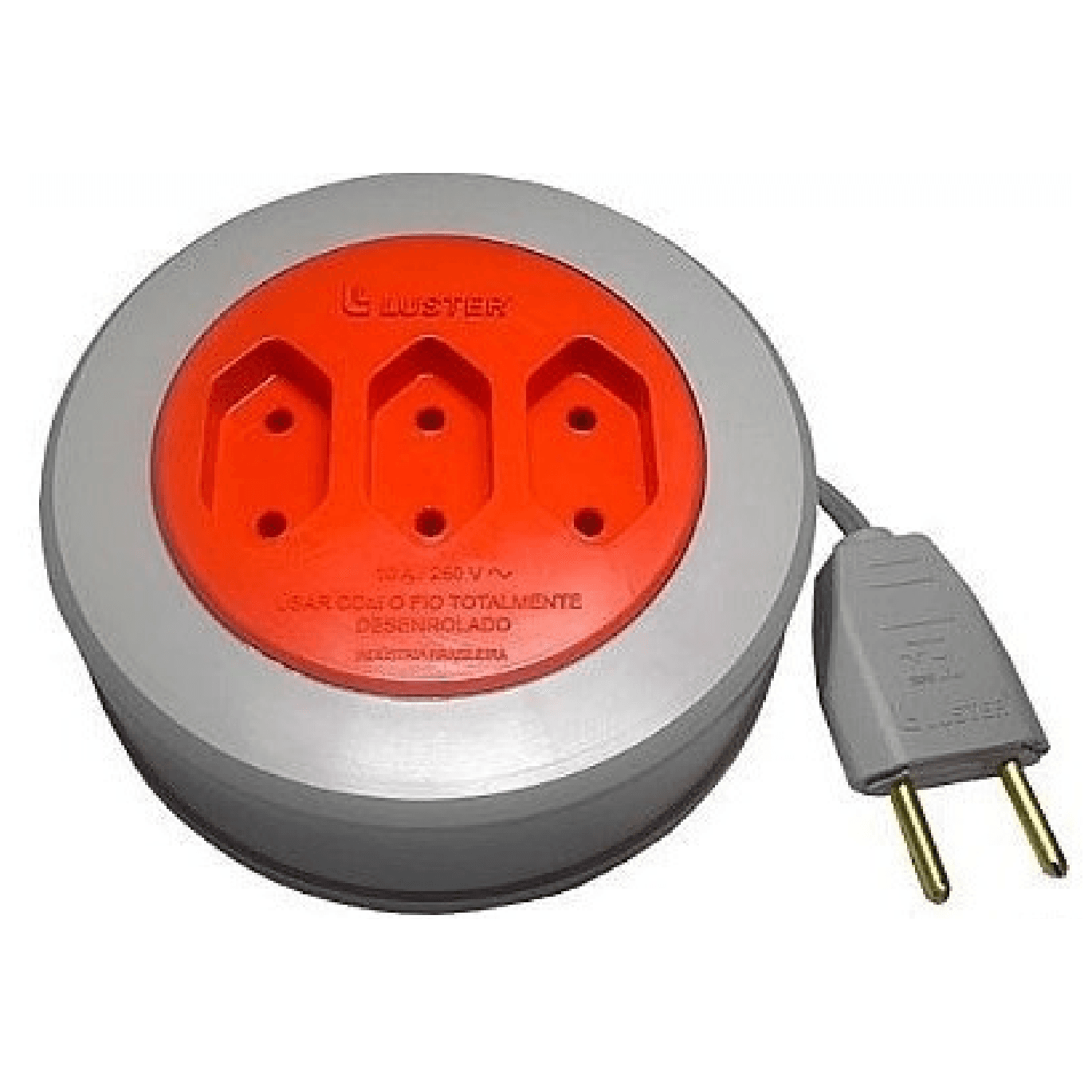 Extensão Redonda Carretilha 5 Metros Extensão de Enrolar POP SPIN Oferta Luster
