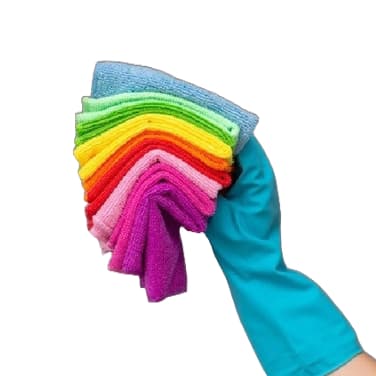 Panos Microfibra Multiuso KIT com 10 unidades 30x30cm